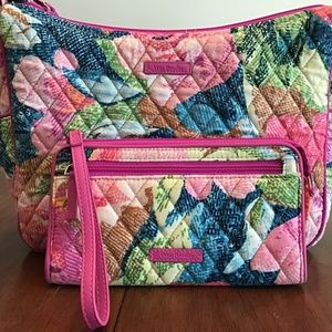 Vera Bradley on the go crossbody bag and wallet